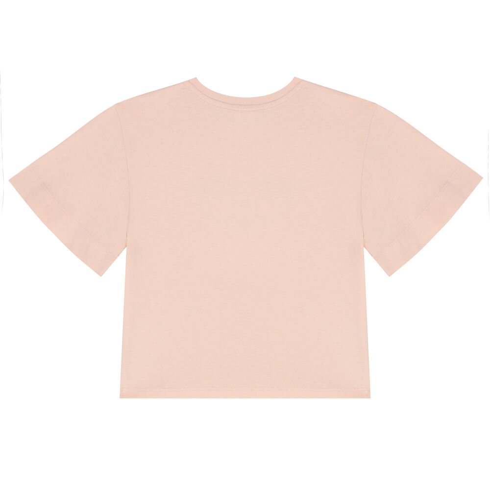 CHLOE Girls Pink Logo T-Shirt | Junior Couture UAE