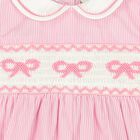 Baby Girls White & Pink Romper, 1, hi-res