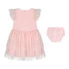 Baby Girls Pink Logo Dress Set, 1, hi-res
