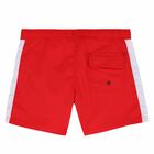 Boys Red Logo Swim Shorts, 1, hi-res