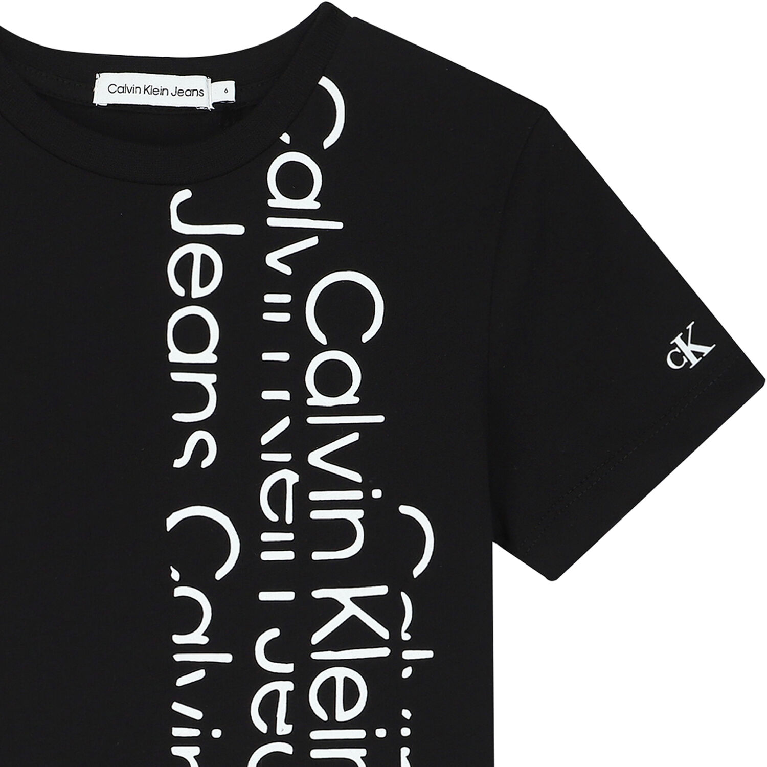 Boys Black Logo T-Shirt, 1, hi-res