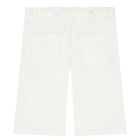 Boys White Logo Shorts, 1, hi-res