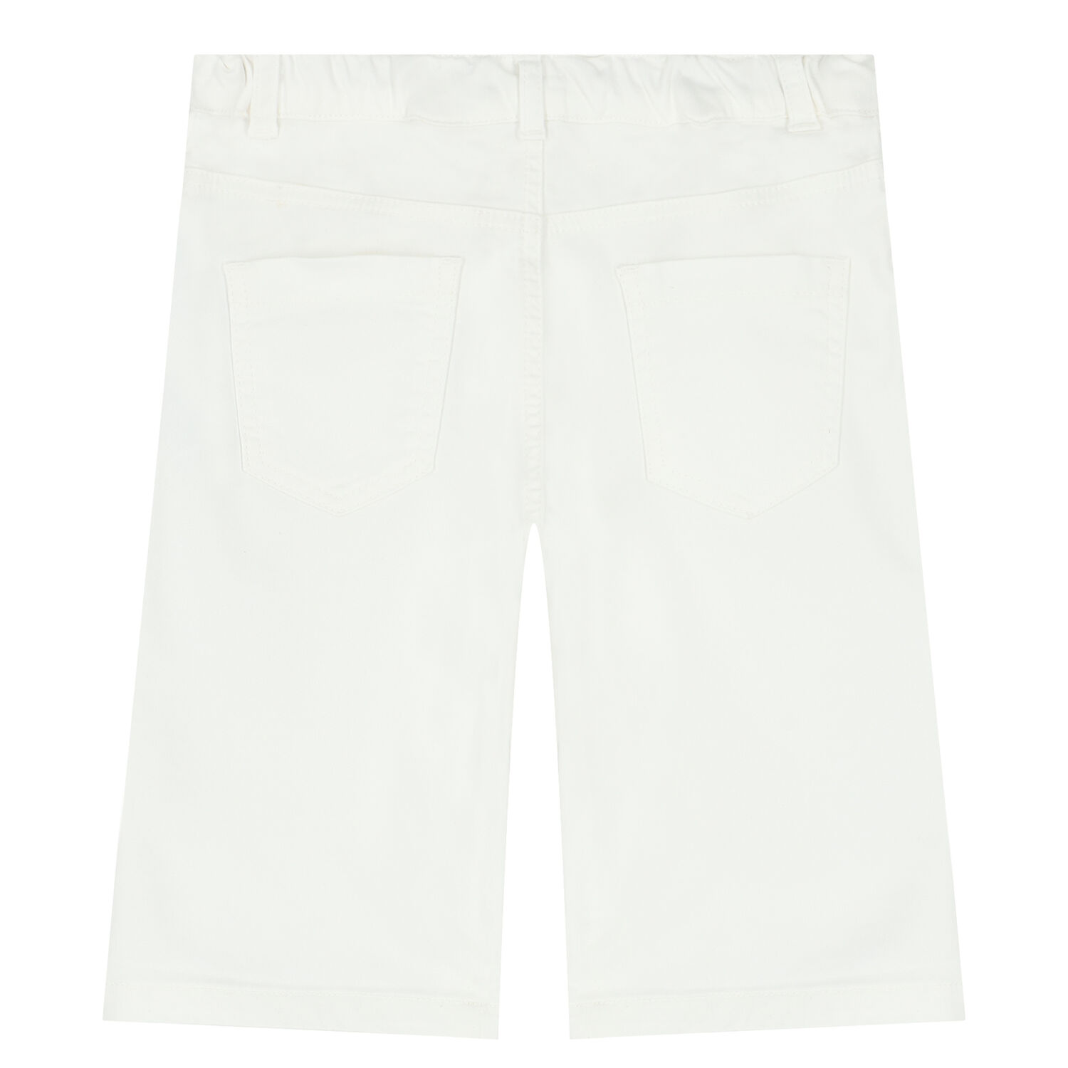 Boys White Logo Shorts, 1, hi-res