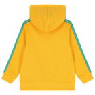 Boys Yellow & Green Squirrel Hooded Zip Up Top, 1, hi-res