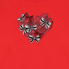 Girls Red Bow Logo Dress, 2, hi-res