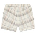 Younger Boys Ivory & Beige Shorts Set, 1, hi-res