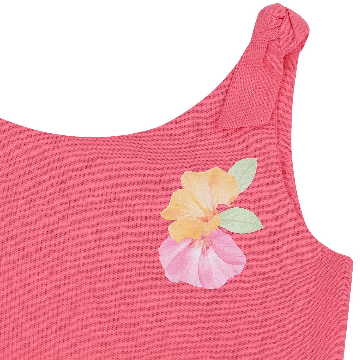 فستان بنات بطبعة الزهور باللون الوردي, 1, hi-res image number null