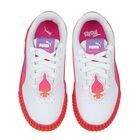 Girls White Carina Trolls Trainers, 1, hi-res