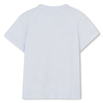 Younger Boys Blue Tiger Logo T-Shirt