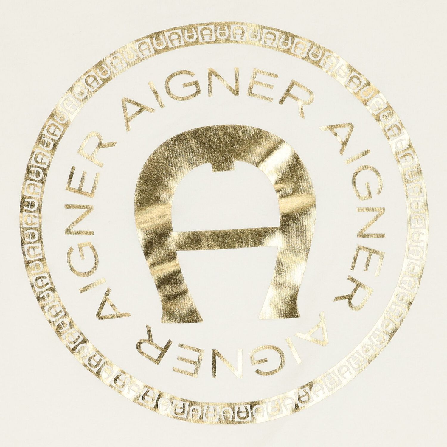 بطانية  بالشعار باللون العاجي والذهبي, 1, hi-res image number null