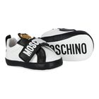 حذاء  قبل المشي على شكل دب تيدي باللونين الأبيض والأسود, 2, hi-res