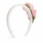Girls Pink Flower Headband, 1, hi-res