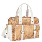 Beige & White Geo Map Baby Changing Bag, 1, hi-res