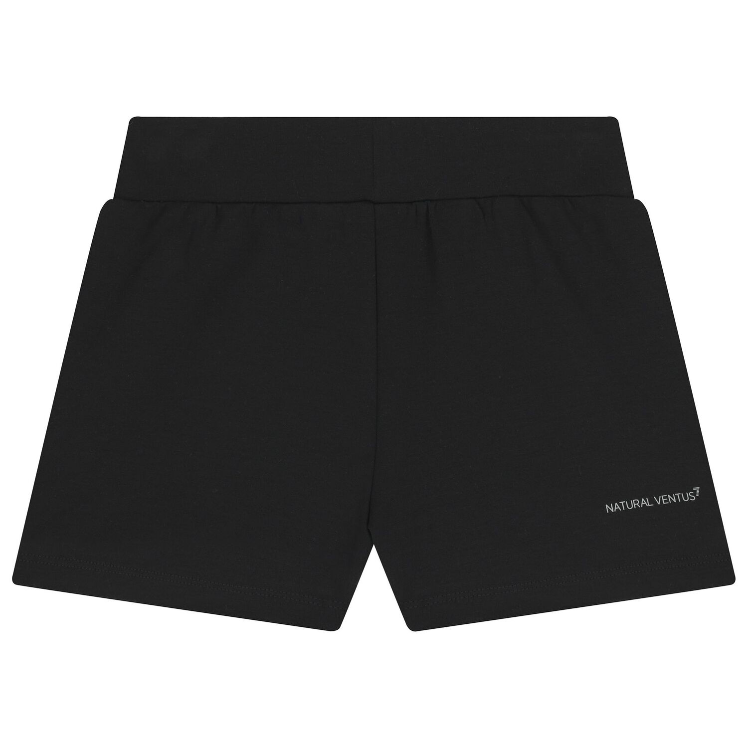 Girls Black Logo Shorts Set, 1, hi-res