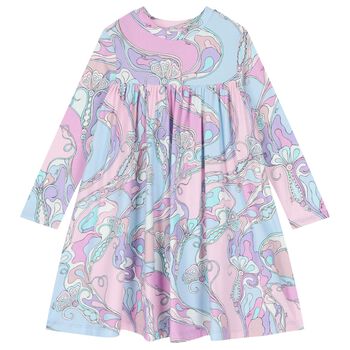 Girls Pink & Blue Orchidee Dress