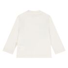 بلوزة عاجية بأكمام طويلة بطبعة أسد للأولاد الصغار, 1, hi-res