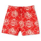 Younger Boys Red Logo Shorts, 1, hi-res