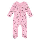 Baby Girls Pink Stars Babygrow, 2, hi-res