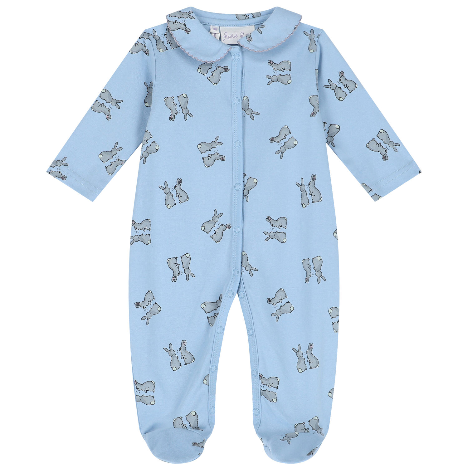 Baby Boys Blue Bunny Babygrow, 2, hi-res image number null