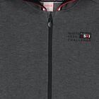 توب بغطاء للراس وسحاب بالشعار باللون الرمادي للأولاد, 1, hi-res