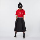 Girls Black Logo Skirt, 1, hi-res