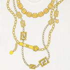 Girls Ivory Logo Chain T-Shirt, 2, hi-res