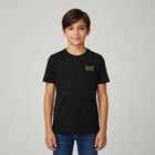 Boys Black Logo T-Shirt, 5, hi-res