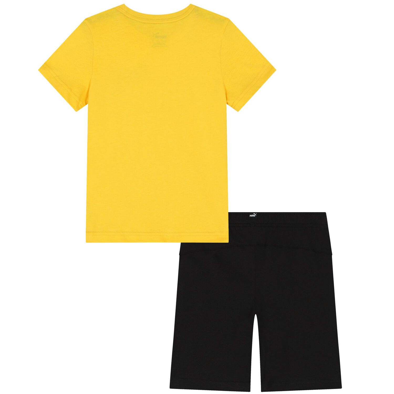 Boys Yellow & Black Logo Shorts Set, 9, hi-res