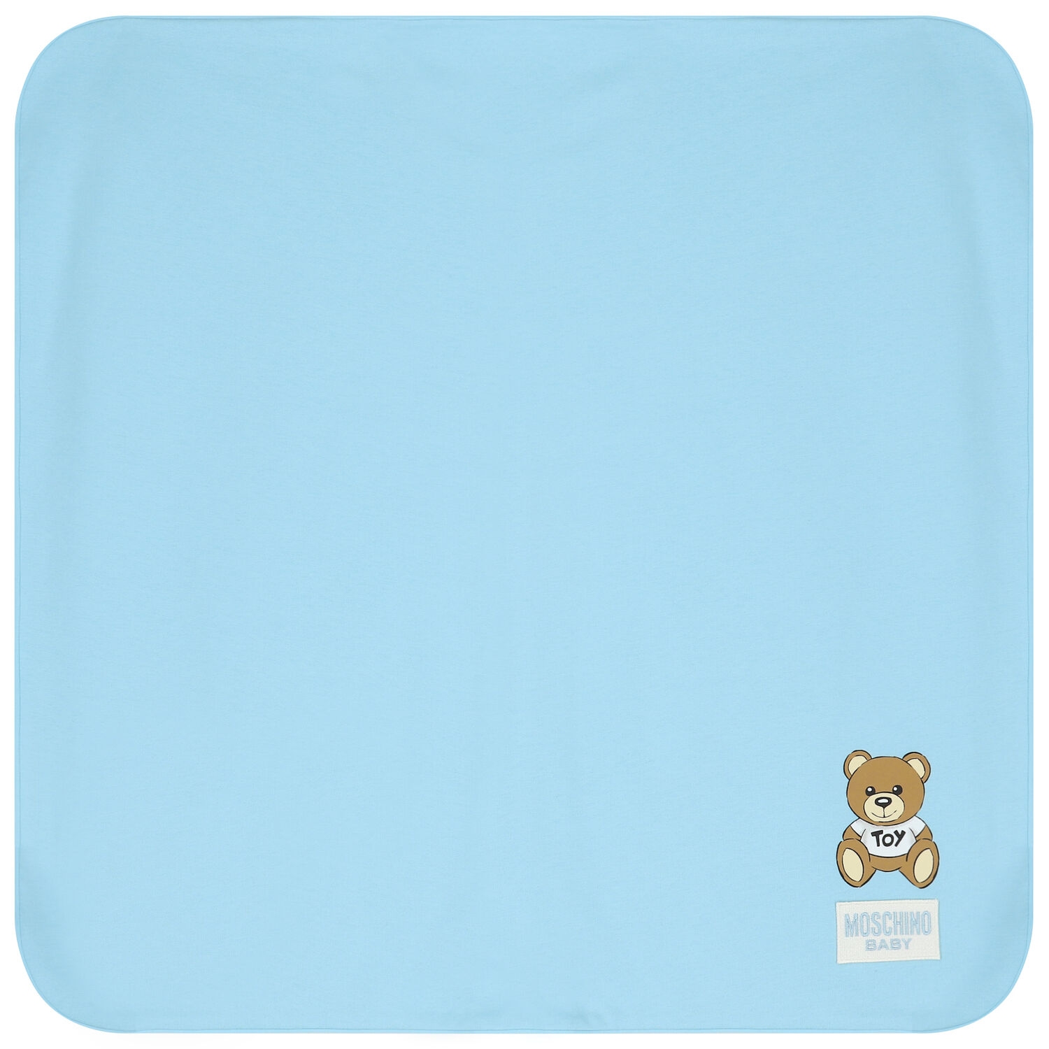 Blue Teddy Bear Logo Baby Blanket, 1, hi-res