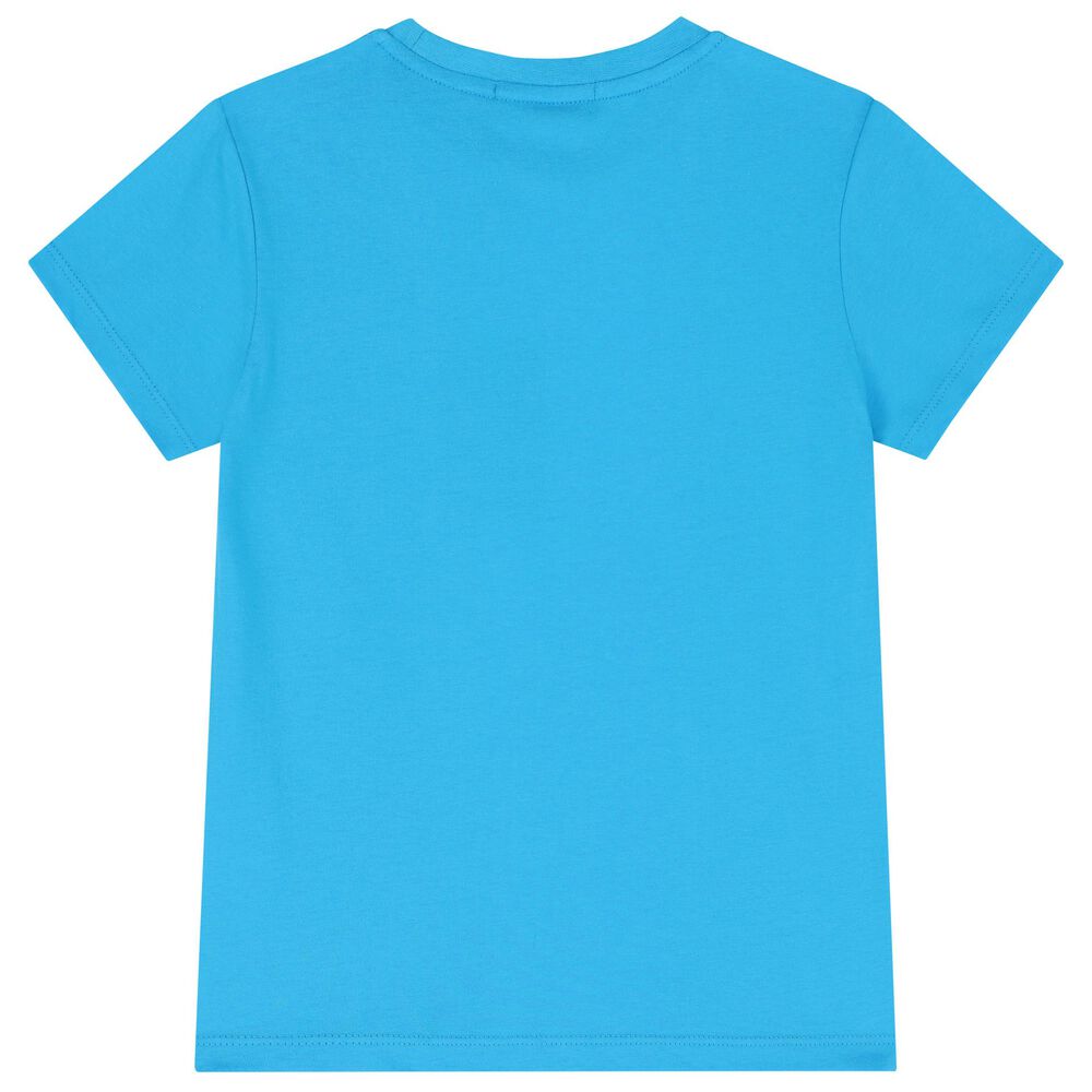 Aigner Boys Blue Logo T-Shirt | Junior Couture UAE