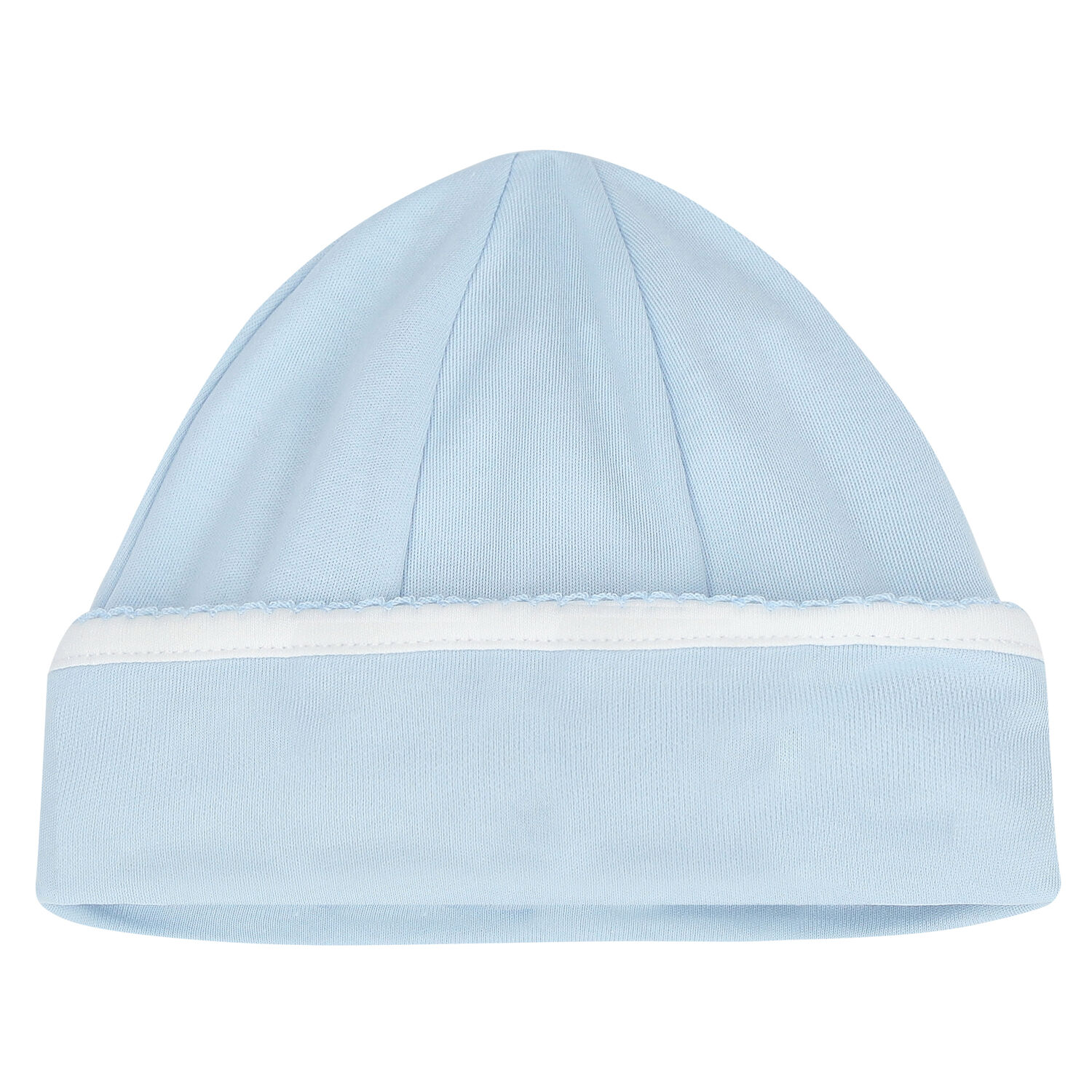 Baby Boys Blue & White Smocked Hat, 1, hi-res