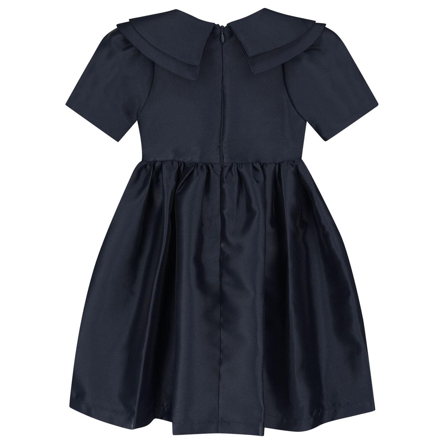 Girls Navy Blue Crystal Dress, 1, hi-res