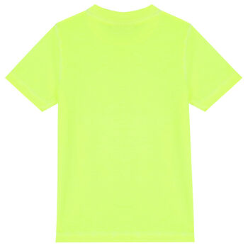 Boys Neon Yellow Logo T-Shirt
