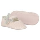 Baby Girls Pink Butterfly Shoes, 1, hi-res