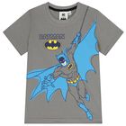 Boys Grey & Black Batman Pyjamas, 1, hi-res