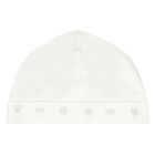 طقم بنات هدايا أفرول بالشعار باللون العاجي والفضي, 1, hi-res