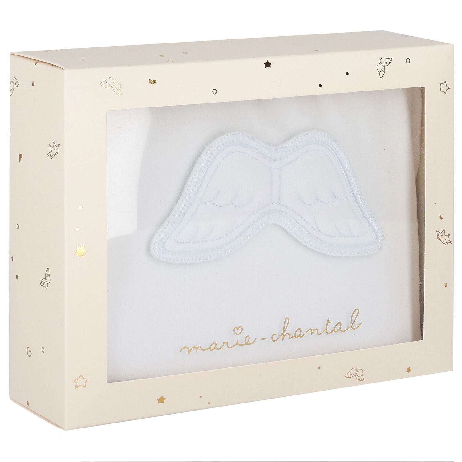 أفرول  مخملي بطبعة اجنحة باللون الأزرق للأولاد الصغار  , 1, hi-res