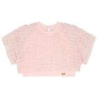 طقم شورت بنات من الشيفون باللون الوردى , 1, hi-res