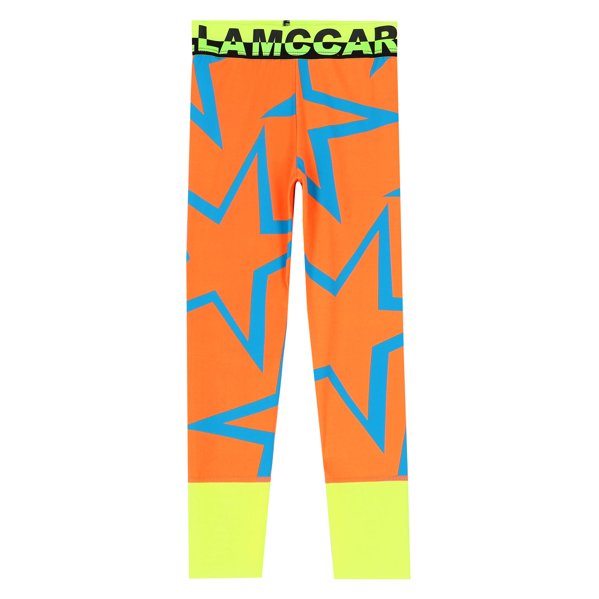 Stella McCartney Girls Orange Neon Sports Leggings Junior Couture UAE