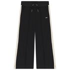 بنطلون بنات بالشعار باللون الاسود , 1, hi-res