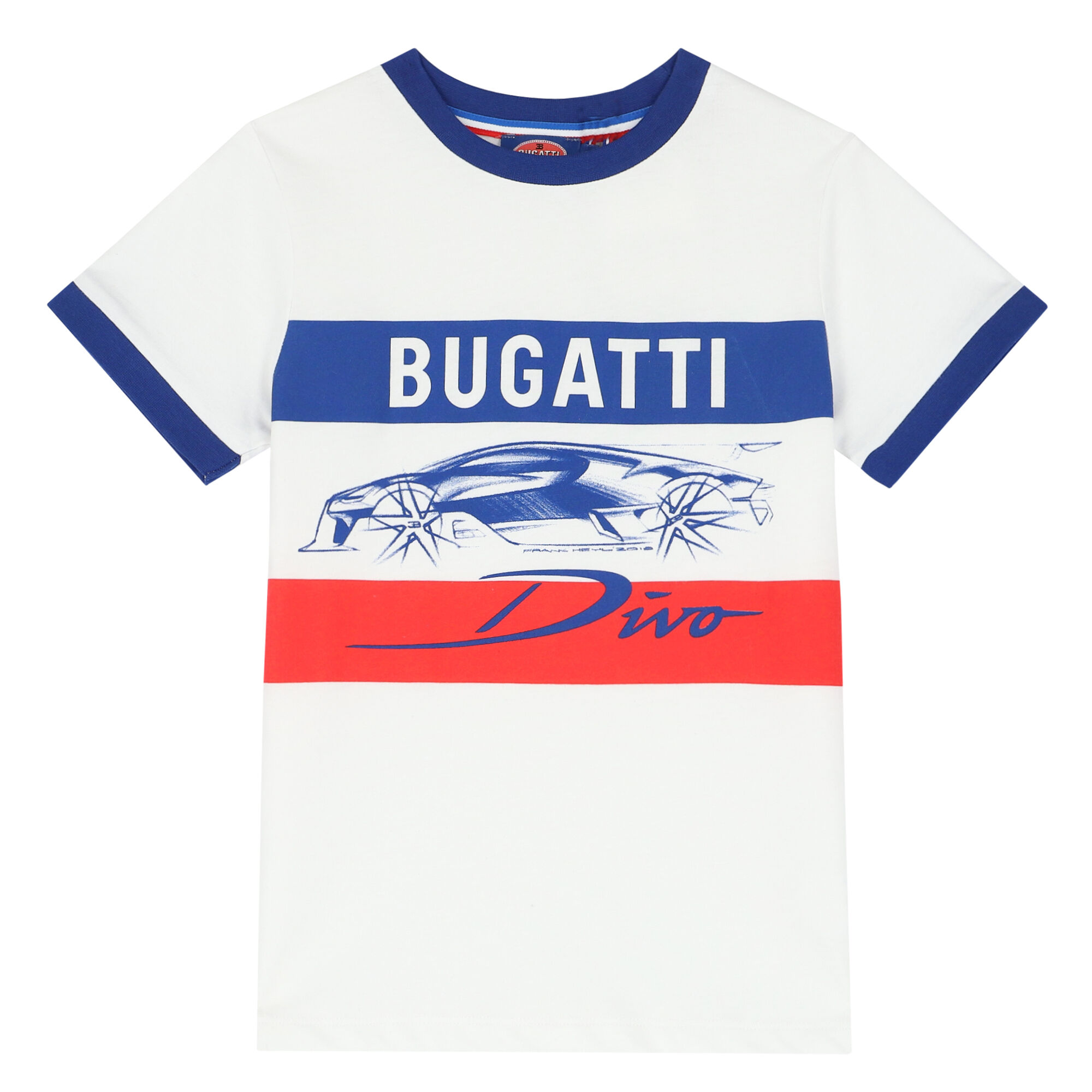 Bugatti Junior Boys White Logo T Shirt Junior Couture UAE