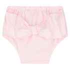 طقم فستان بنات بالشعار باللون الوردى , 1, hi-res