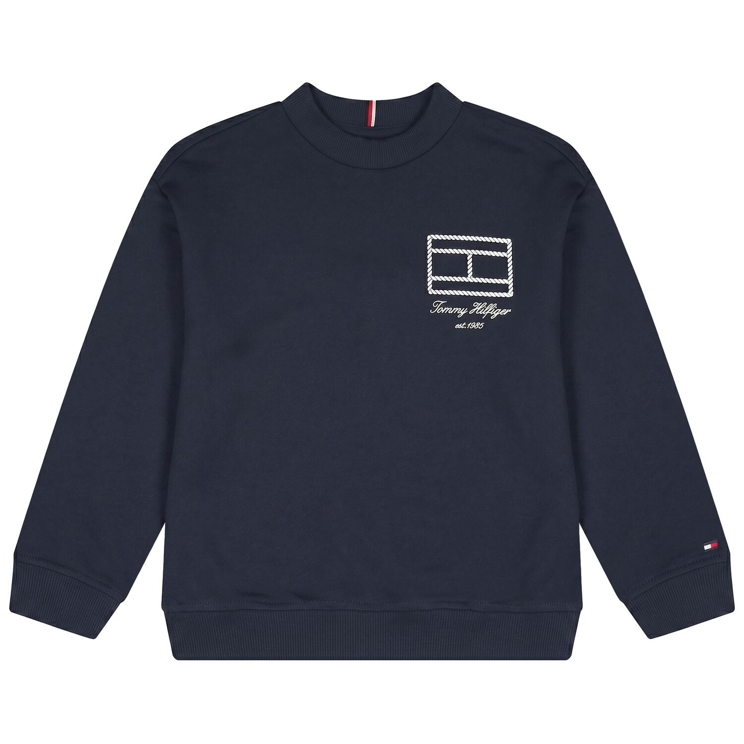 Boys Navy Blue Logo Sweatshirt, 1, hi-res