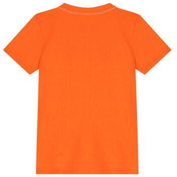 Boys Orange Logo T-Shirt
