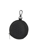 حقيبة جلد بالشعار باللون الأسود, 1, hi-res