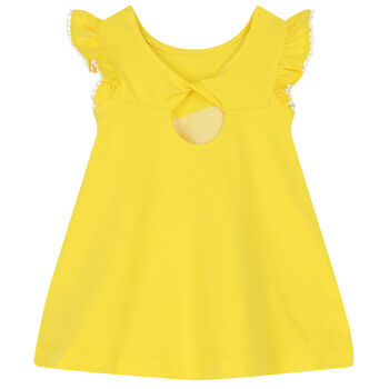 Younger Girls Yellow Lemon Dress