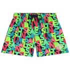 Boys Multi-Coloured Logo Swim Shorts, 1, hi-res
