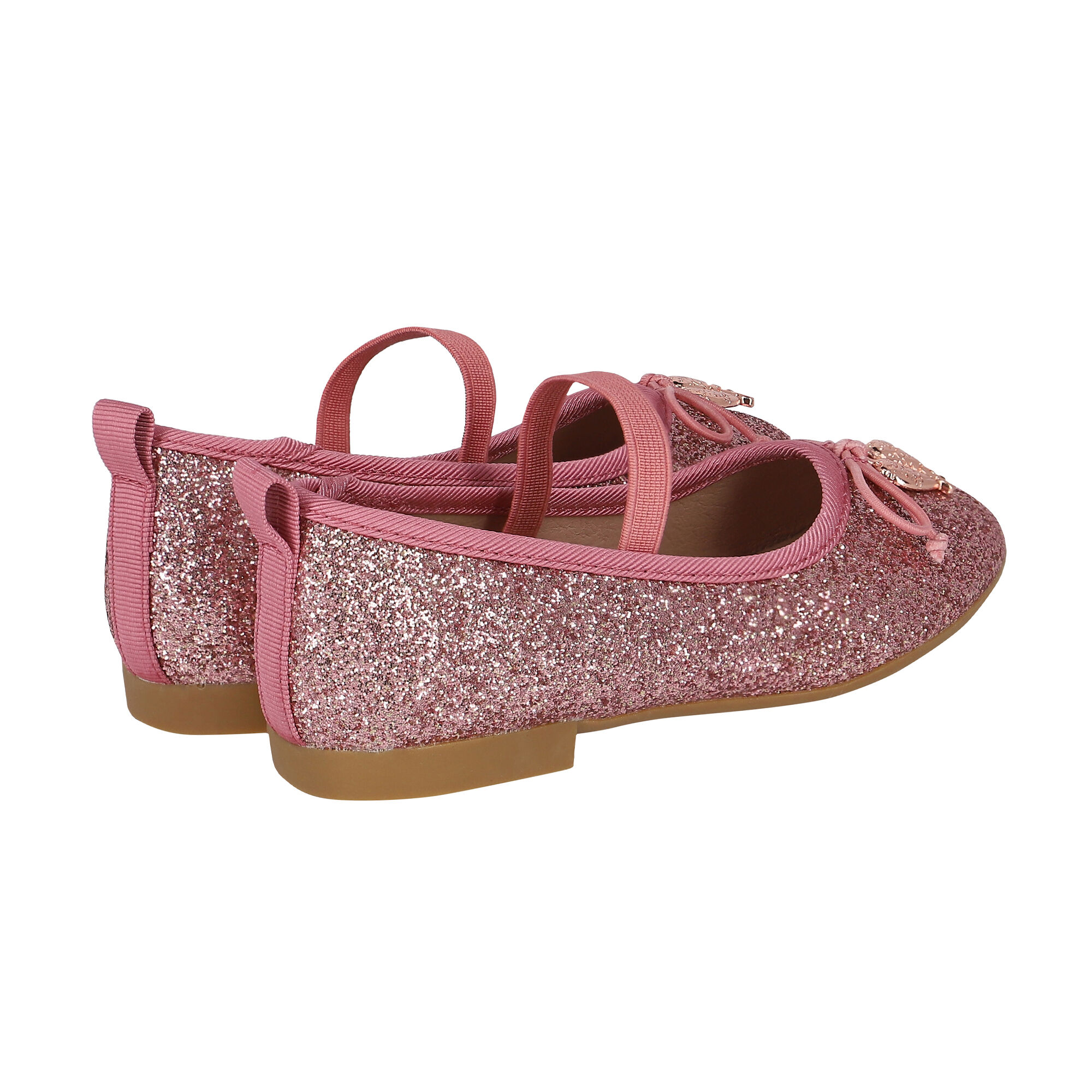 Ladies pink glitter trainers discount