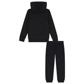 Boys Black Logo Tracksuit