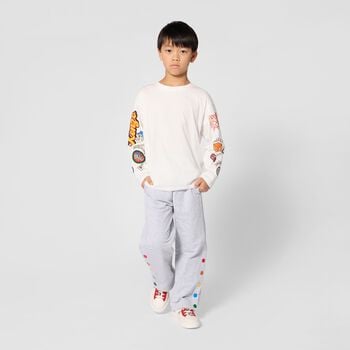Boys Ivory Logo Long Sleeve Top
